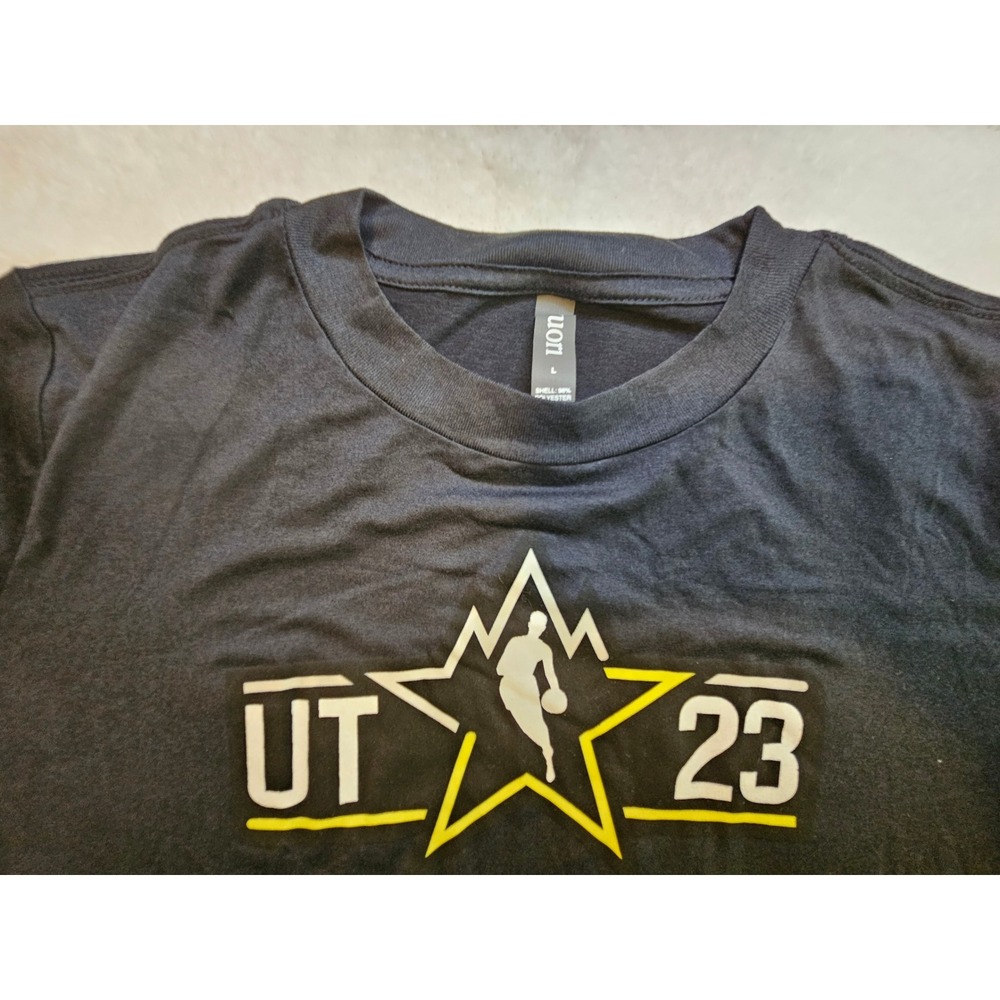 NWT Vuori Daydream Crew Black Heather Utah 23 NBA All-Star Long Sleeve Top Large